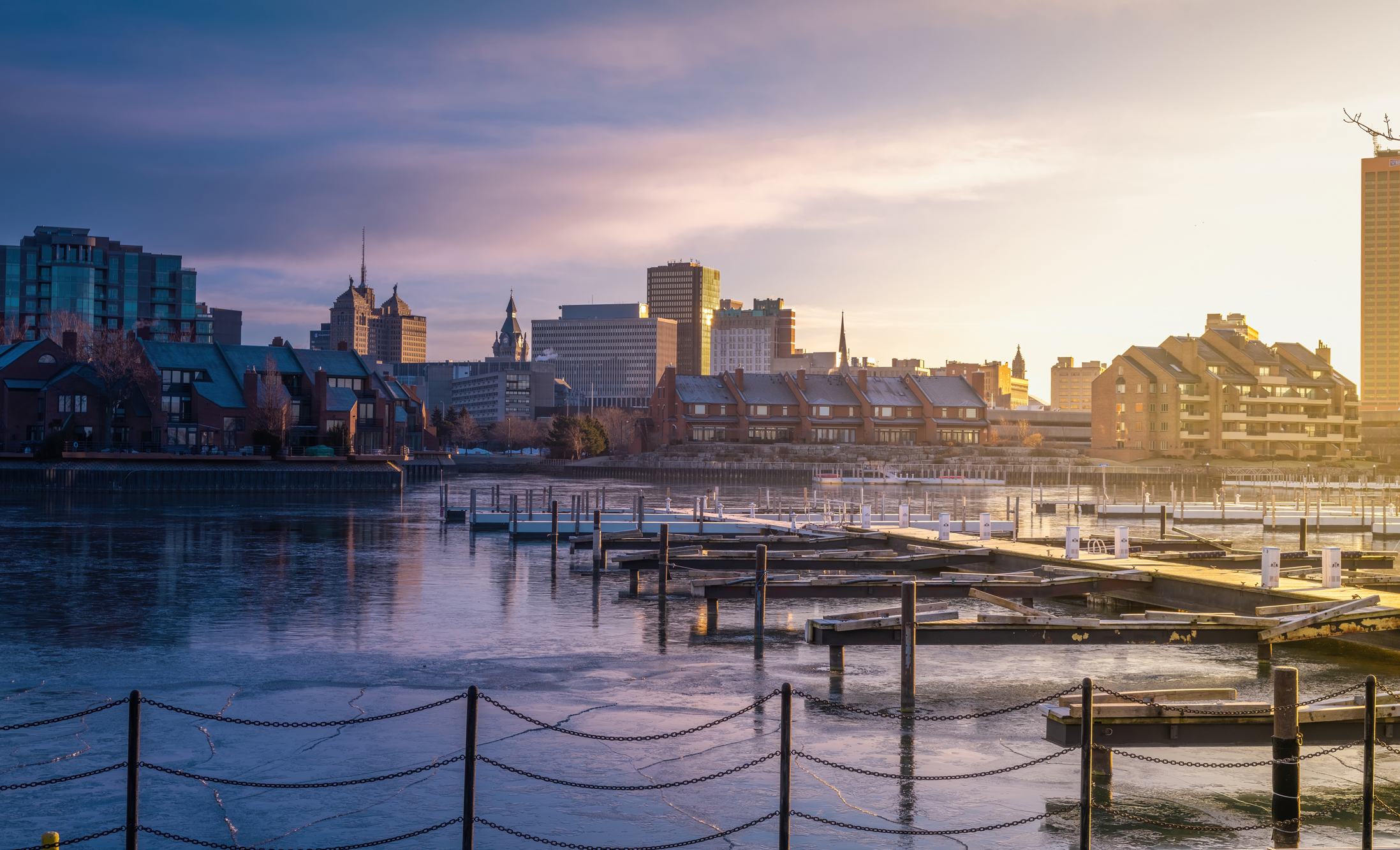 Buffalo skyline from the water
